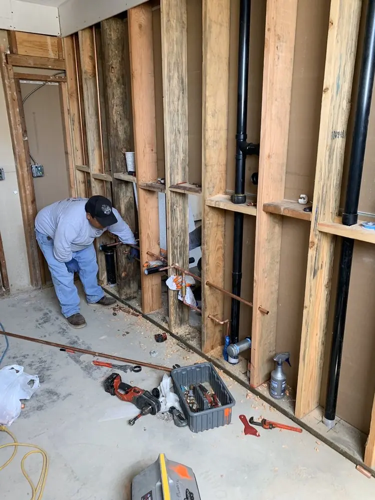 Commercial rough-in plumbing for Water Heater Replacement in Moorestown